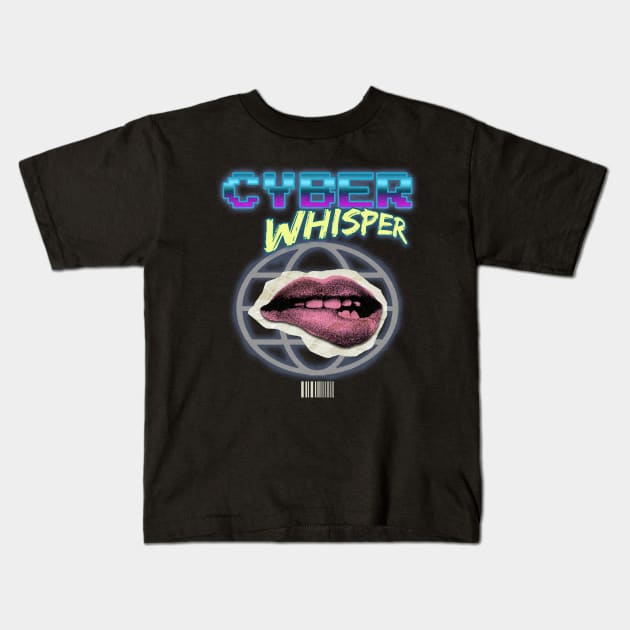 Cyber Whisper Kids T-Shirt by Mandegraph